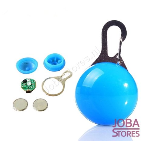 Led Lichtbol met clip voor honden halsband (Blauw)