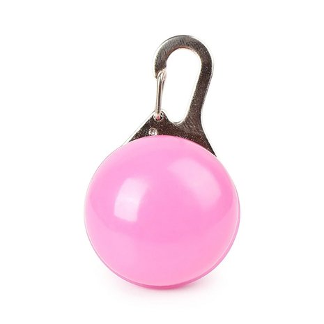 Led Light Bulb with Clip for Dog Collar (Pink)