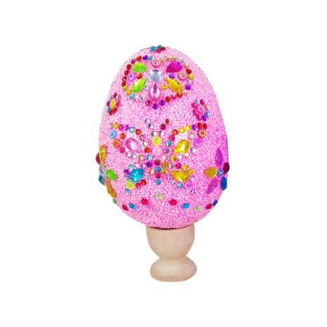 Do it yourself bling-bling Easter egg Pink (decorate your own Easter egg)
