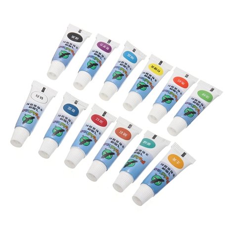 Acrylic paint Set mini 12 colors including brush (12 x 5ml)