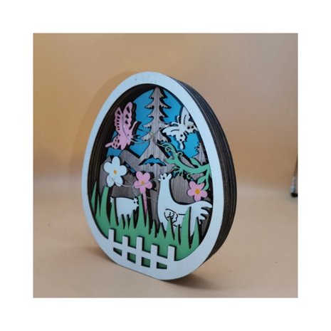 Table decoration Easter with lighting Egg (12cm)