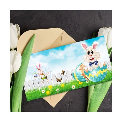 Diamond Painting Greeting Cards Set Easter 02 (8 pieces)