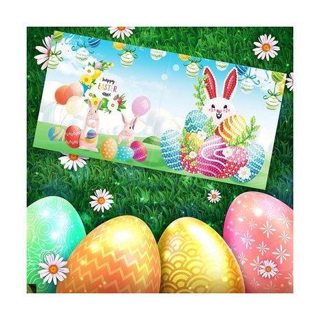 Diamond Painting Greeting Cards Set Easter 02 (8 pieces)