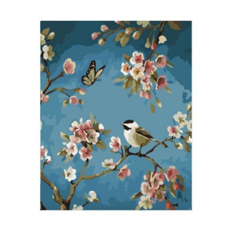 Painting by numbers Blossom Bird 40x50cm (Color Canvas)