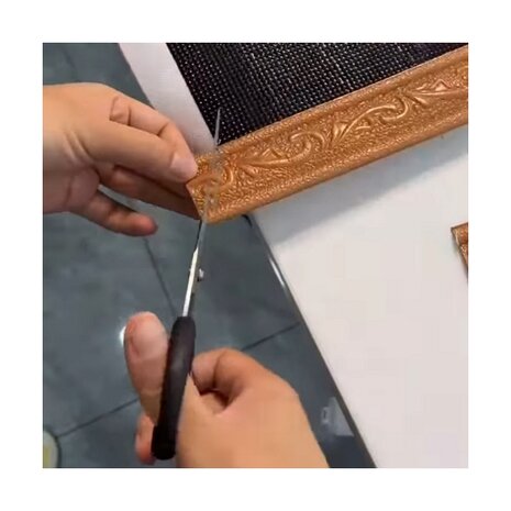 Diamond Painting Glue list on roll black (230x4cm)