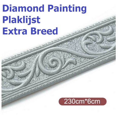 Diamond Painting Glue list on a roll extra wide silver (230x5cm)