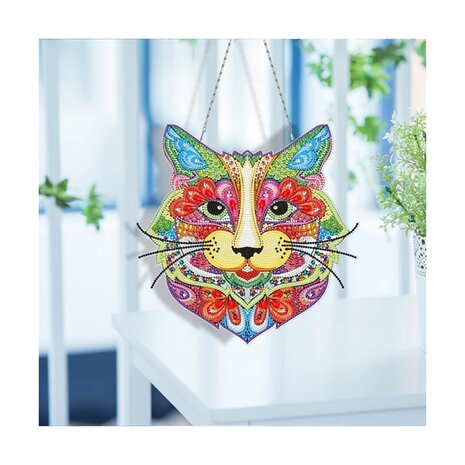 Diamond Painting Hanging Ornament Cat (30cm)