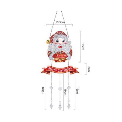 Diamond Painting Hanging Ornament with Chains 08 Santa Claus