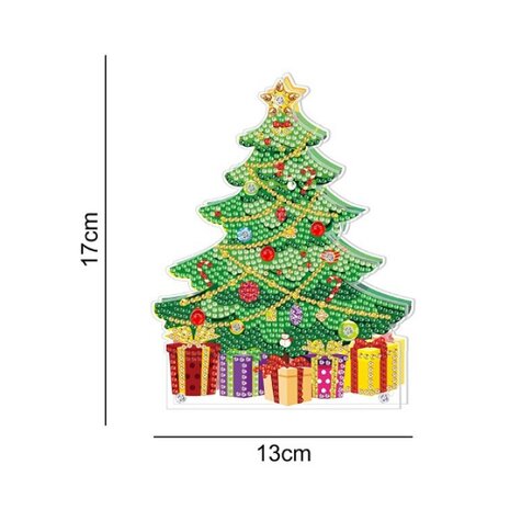 Diamond Painting Standing Christmas Lamp 07 (Christmas Tree)