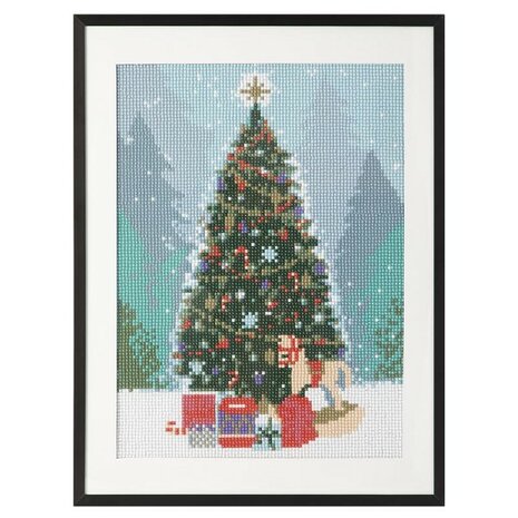 Grafix Diamond Painting Christmas Tree 30x40cm - Round