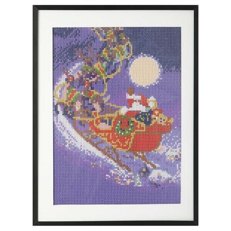 Grafix Diamond Painting Christmas Sleigh 30x40cm - Round