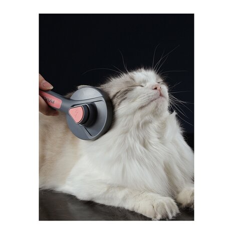 Pet Hair Brush Easy Clean (Grey)