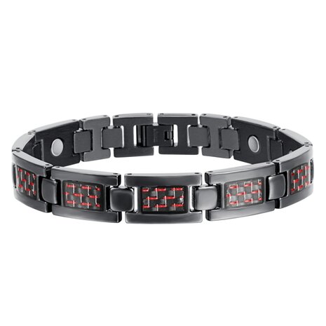 Magnetic Titanium (men's) bracelet Noah Red