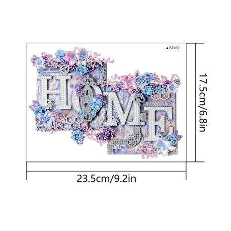 Diamond Painting Sticker Large - Home (23cm)
