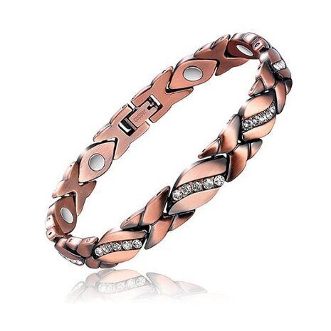 Magnetic Steel (ladies) bracelet Fey 19 (Copper colored)