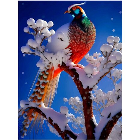 Diamond Painting Winter Vogel 05