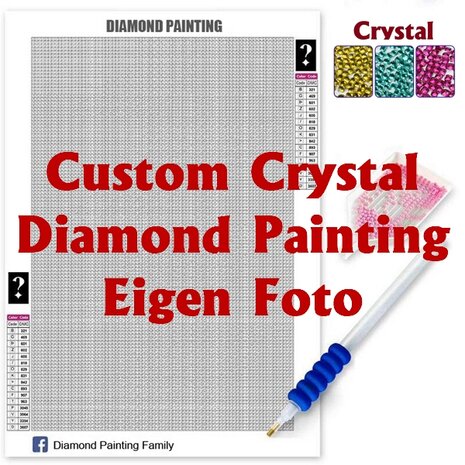 *Diamond Painting Own Photo Crystal - Square stones (Custom) (Full)