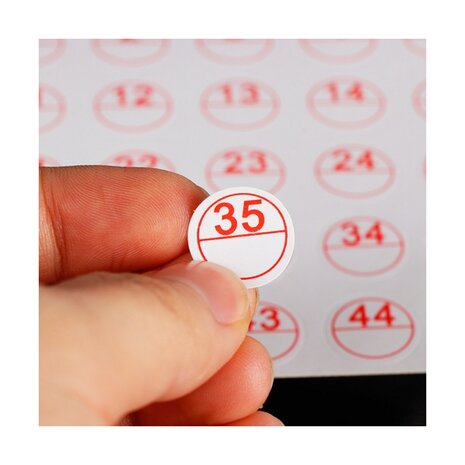 Diamond Painting number stickers (10 sheets)