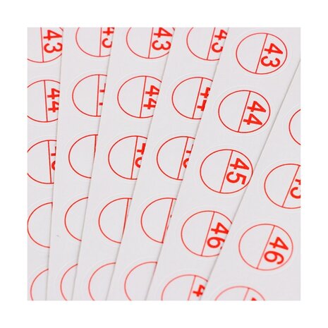 Diamond Painting number stickers (10 sheets)