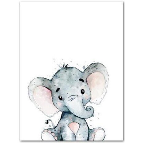 Diamond Painting Cartoon - Baby Olifant