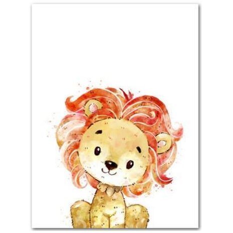 Diamond Painting Cartoon - Baby Leeuw