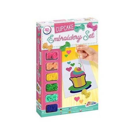 Grafix Borduurset 26x17cm (Cupcake)