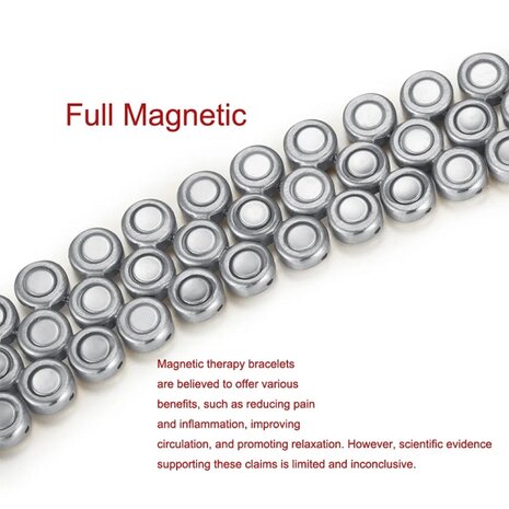 Magnetic steel women's / men's bracelet Lacy (gold + silver colored)