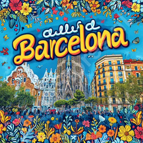 Diamond Painting Vakantie liefde - Barcelona