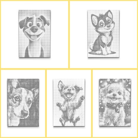 HappyDots DOT Painting Kleurboek Honden