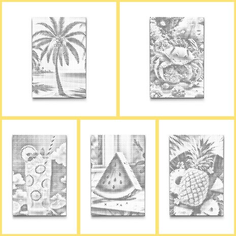 HappyDots DOT Painting Kleurboek Zomer - 20 stippelschilderijen