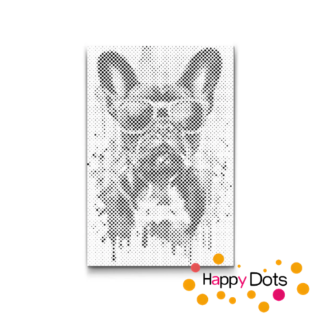 HappyDots DOT Painting Gekke dieren - Hond 01