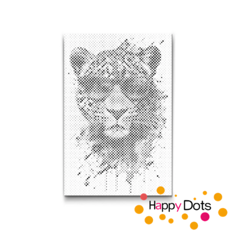 HappyDots DOT Painting Gekke dieren - Luipaard