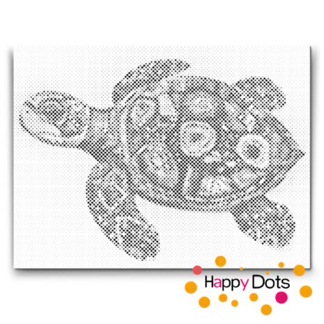 HappyDots DOT Painting Mandala Dieren 07 - Schildpad - 40x50cm