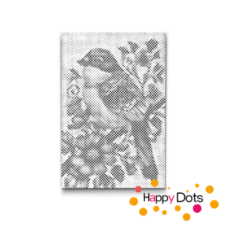 HappyDots DOT Painting Vogels 08 - 20x30cm