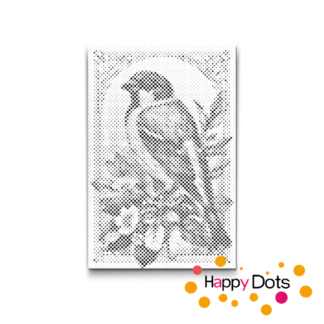 HappyDots DOT Painting Vogels 16 - 20x30cm