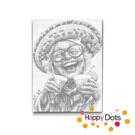 HappyDots DOT Painting Gekke oma's 07 - 30x40cm