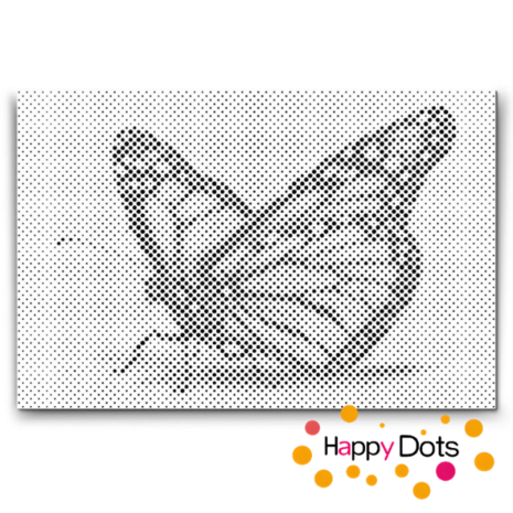 HappyDots DOT Painting Vlinders 04 - 20x30cm