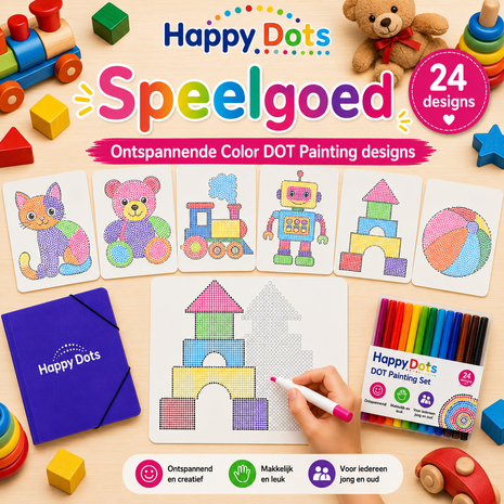 HappyDots Color DOT Painting set Toy A4
