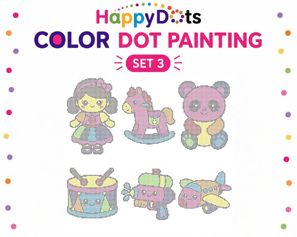 HappyDots Color DOT Painting set Toy A4