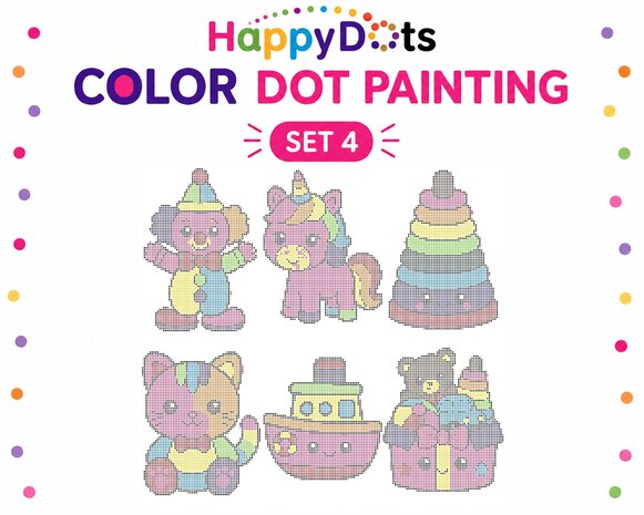 HappyDots Color DOT Painting set Toy A4