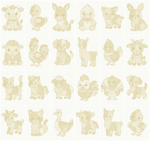 HappyDots DOT Painting Farm Animals Value Pack &ndash; 24 Sheets
