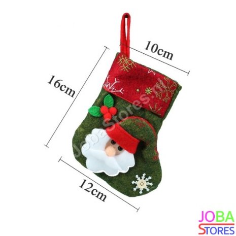 Set Kerst Sokken (4 stuks) 10x16x12cm