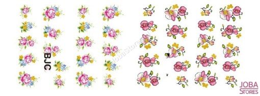 Nagel Sticker Set Glitter & Bloemen (55 vellen)