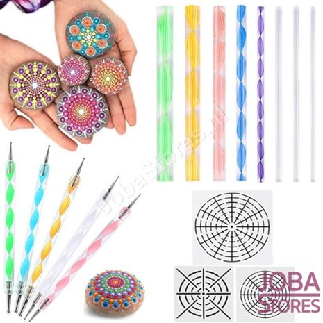 Mandala Dotting Toolset (16 delig)