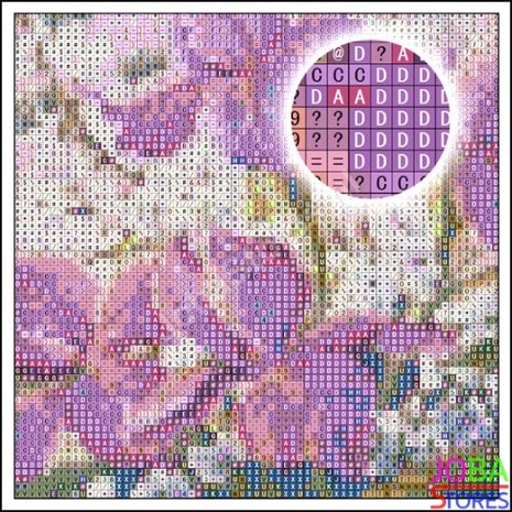 Diamond Painting JobaStores® Flowers Heart 30x30cm - Shop now - JobaStores