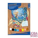 Schilderen op nummer "Sequin Art" Junior Zeemeermin