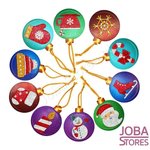 Diamond Painting Kersthangers 02 (10 stuks)