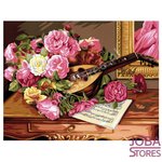 Schilderen op nummer "Sequin Art" Senior Romantisch Boeket