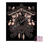 Kras Tekening Senior "Sequin Art" Klok Rose Gold