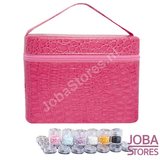 Diamond Painting Beautycase Bewaarkoffer 84 slots Roze sorteer sorteerdoos